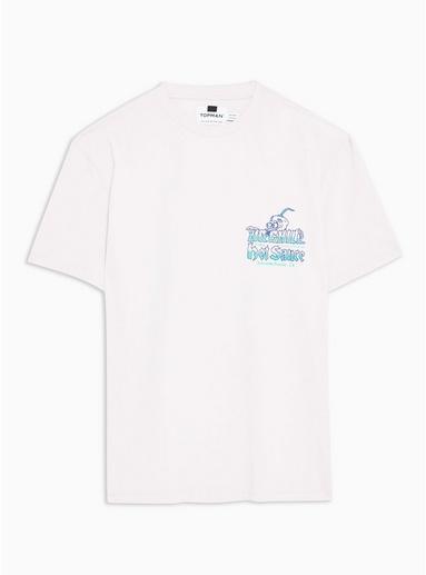 Topman Mens Purple Lilac 'no Chill' T-shirt