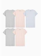 Topman Mens Multi Assorted Color Roller T-shirt 5 Pack*