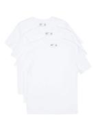 Topman Mens White Slim Fit T-shirt Multipack