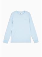 Topman Mens Pale Blue Pocket Long Sleeve T-shirt