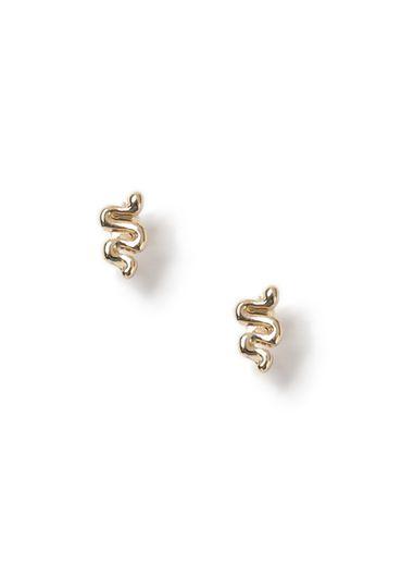 Topman Mens Gold Snake Earrings*