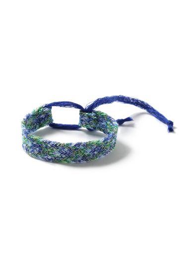 Topman Mens Blue Woven Festival Wristband*