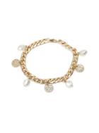 Topman Mens Cream Gold Charm Bracelet*