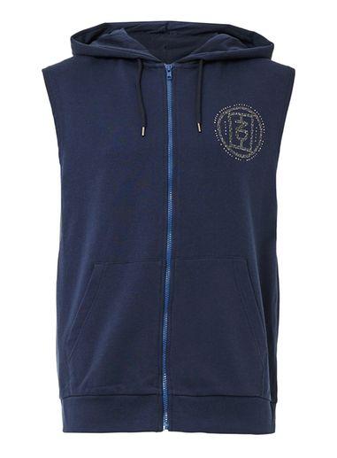 Topman Mens Blue Navy Dakota Print Gilet