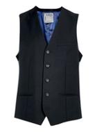 Topman Mens New Black Suit Vest