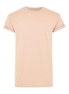 Topman Mens Apricot Orange Muscle T-shirt