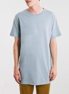 Topman Mens Grey Long Line T-shirt