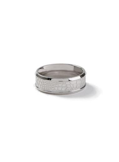 Topman Mens Silver Crocodile Ring*