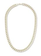 Topman Mens Cream Rubberised Chain Necklace*