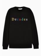 Topman Mens Black 'decades' Sweatshirt
