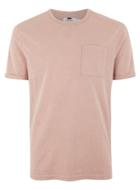 Topman Mens Heavy Weight Pink Pocket T-shirt