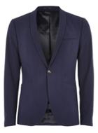 Topman Mens Deep Blue Spray On Suit Jacket