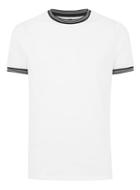 Topman Mens White Pique Muscle Fit T-shirt