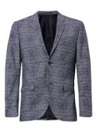 Topman Mens Blue Puppytooth Skinny Fit Suit Jacket
