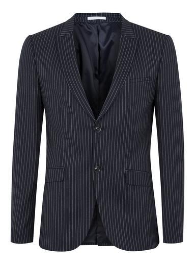 Topman Mens Navy Pinstripe Ultra Skinny Blazer