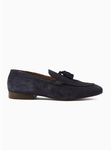 Topman Mens Hudson Navy Suede 'bolton' Loafers