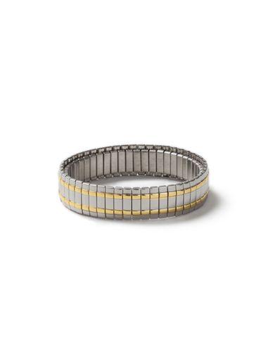 Topman Mens Gold Silver Look Stretch Chain Bracelet