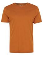 Topman Mens Orange Rust Lightweight T-shirt