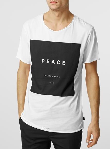 Topman Mens Nana Judy White Print T-shirt