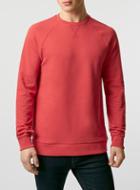 Topman Mens Pink Red Raglan Sweatshirt