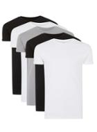 Topman Mens Multi Assorted Color Ultra Muscle Fit T-shirt 5 Pack*