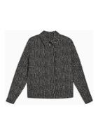Topman Mens Black And White Monochrome Print Jacket