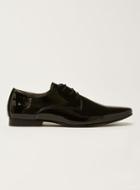 Topman Mens Black Patent Fisco Loafers