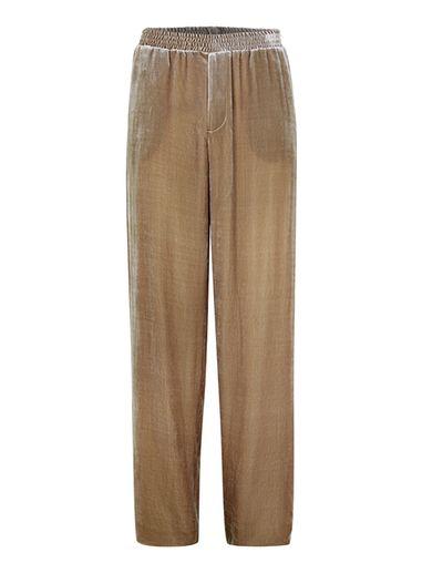 Topman Mens Topman Design Brown Velvet Joggers