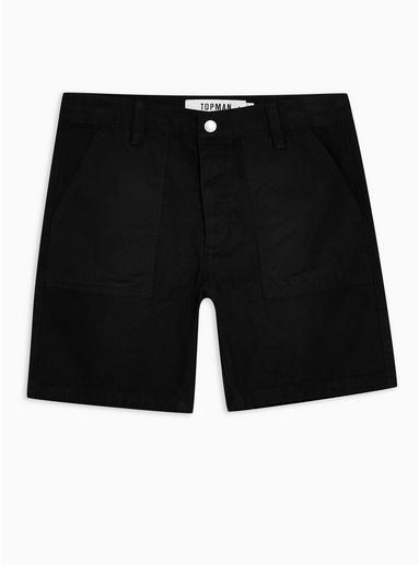 Topman Mens Black Utility Shorts