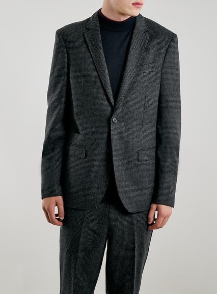Topman Mens Mid Grey Selected Hommer Grey Blazer