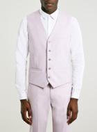 Topman Mens Light Pink Suit Vest