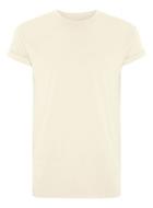 Topman Mens Off White Linen-look Muscle Roller T-shirt