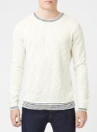 Topman Mens Selected Homme White Jumper