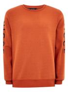 Topman Mens Nicce Orange Sweatshirt