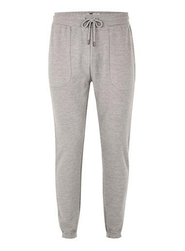 Topman Mens Grey Gray Twill Joggers