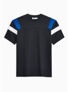 Topman Mens Black Panelled T-shirt