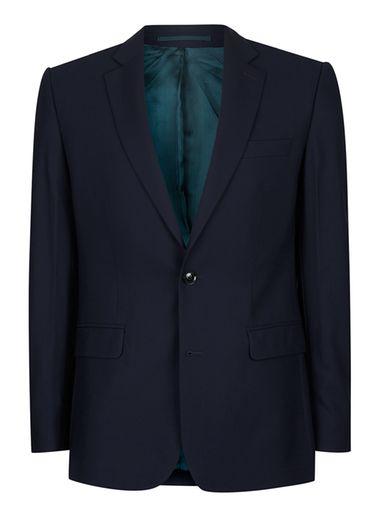 Topman Mens Blue Charlie Casely-hayford X Topman Navy Skinny Work Suit Jacket