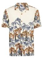 Topman Mens Multi Palm Print Short Sleeve Shirt
