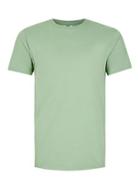 Topman Mens Green Khaki Nibble Neck T-shirt