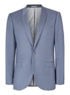 Topman Mens Mid Blue Lightweight Skinny Fit Suit Jacket