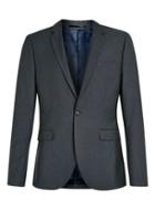 Topman Mens Mid Grey Gray Skinny Fit Suit Jacket