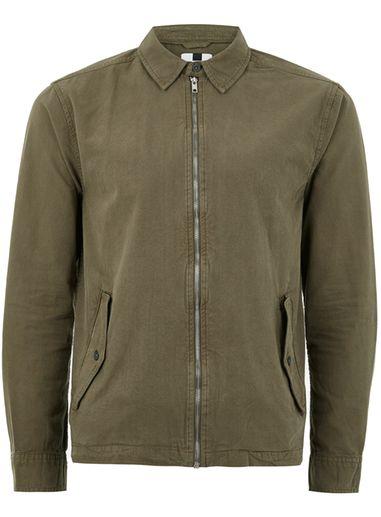 Topman Mens Beige Khaki 'ottoman' Shirt
