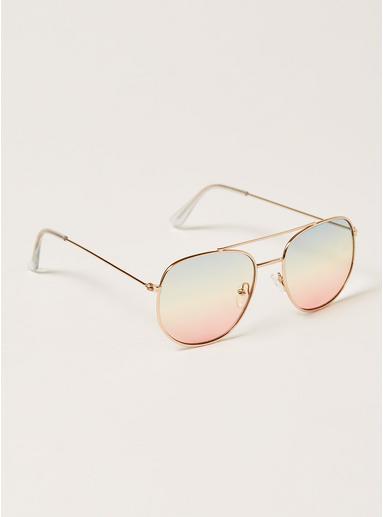 Topman Mens Multi Blue And Pink Ocean Sunglasses