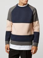 Topman Mens Multi Lux P9 Neoprene Panel Sweat