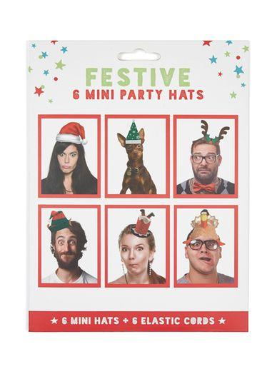 Topman Mens Multi Festive Mini Party Hats