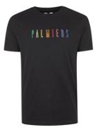 Topman Mens Black Palmiers Embroidery T-shirt