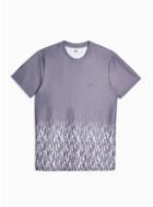 Topman Mens Grey Geometric Dropout T-shirt