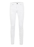 Topman Mens Cream Aaa Off White Ripped Stretch Skinny Jeans