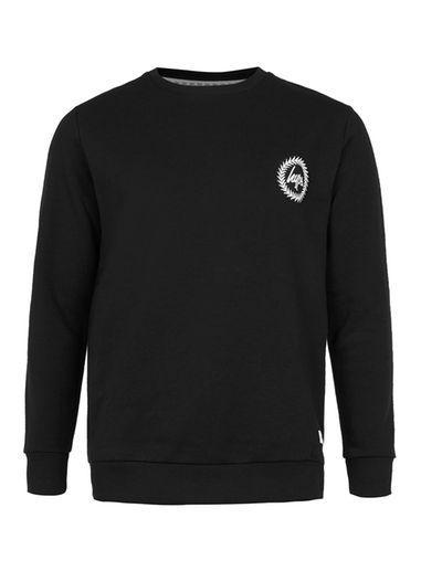 Topman Mens Hype Black Crew Neck Sweater*