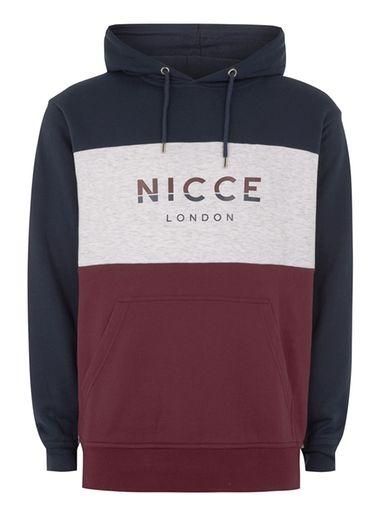 Topman Mens Multi Nicce Segment Hoodie